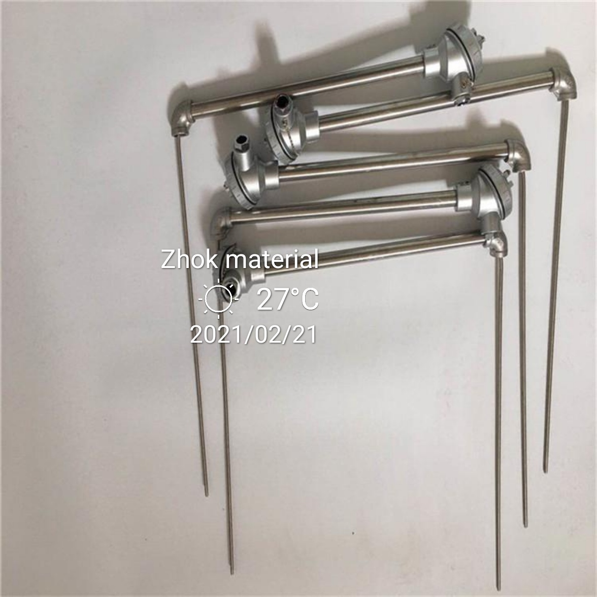 Right angle Silicon nitride thermocouple with si3n4 ceramic protection tube
