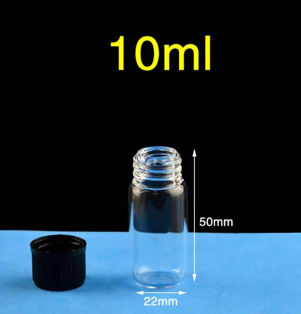 10ml Glass vials with screw mouth