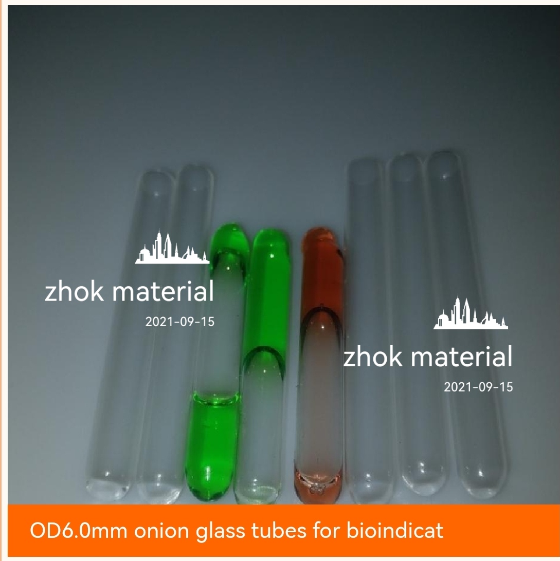 onion glass tubes for bioindicator OD6.0